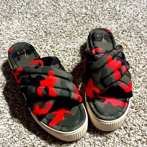 Camo Platform Sandals Women